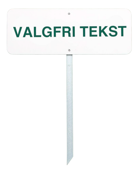 Golfskilt 40x15 cm, egen tekst