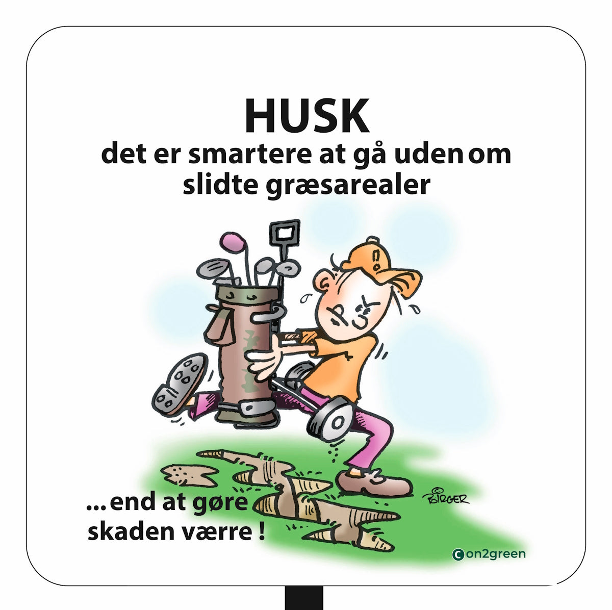 Golfskilt: Husk det er smartere
