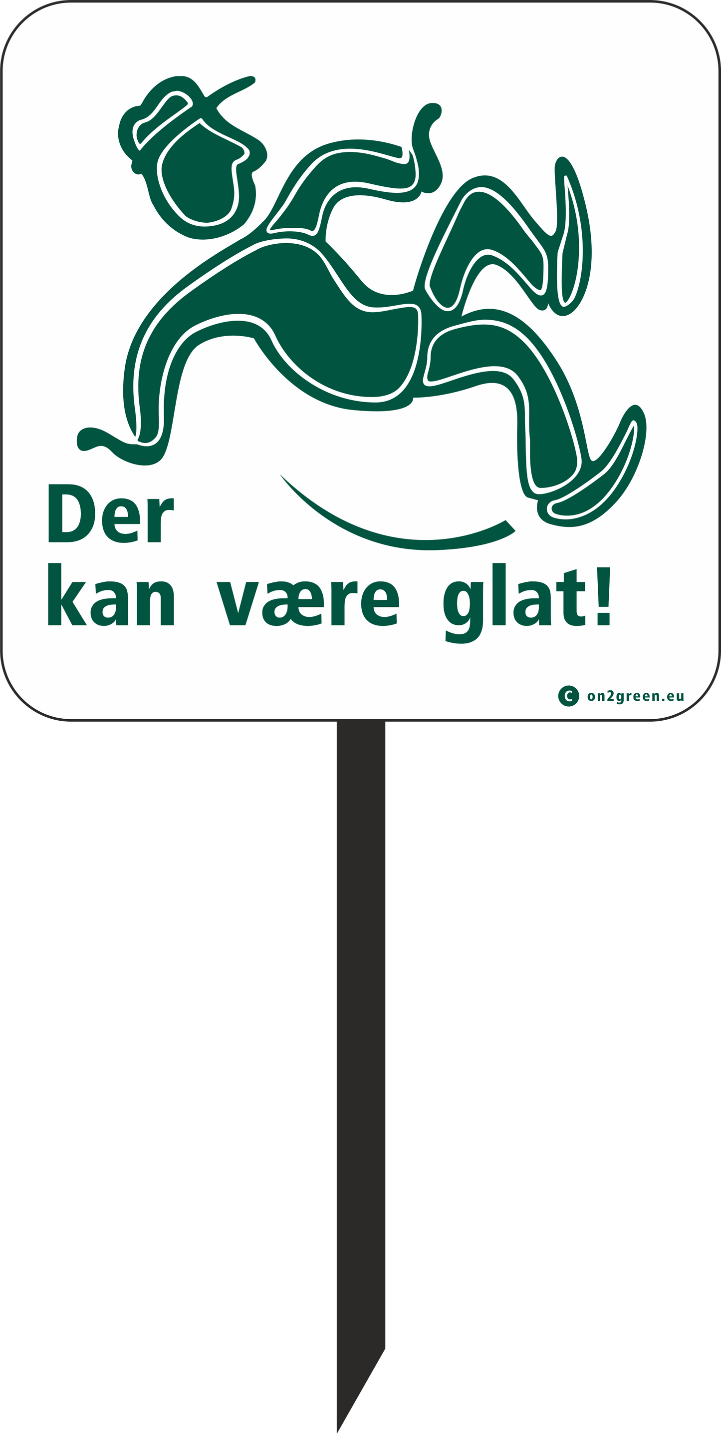 Golfskilt Der kan være glat