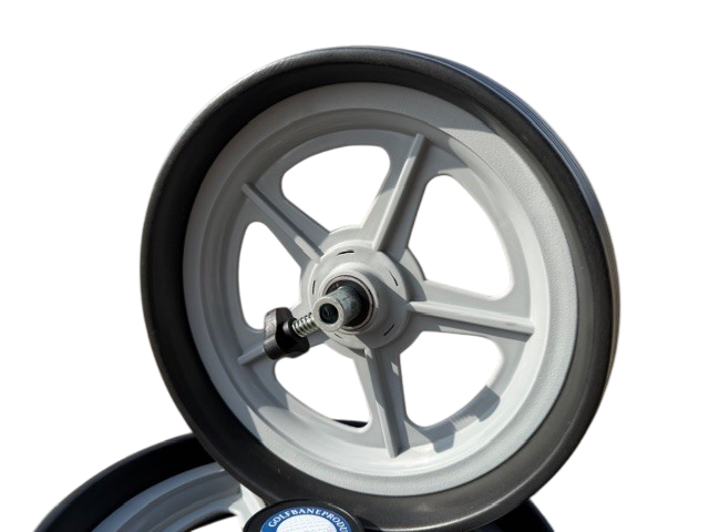Wheels for rental cart/trolley