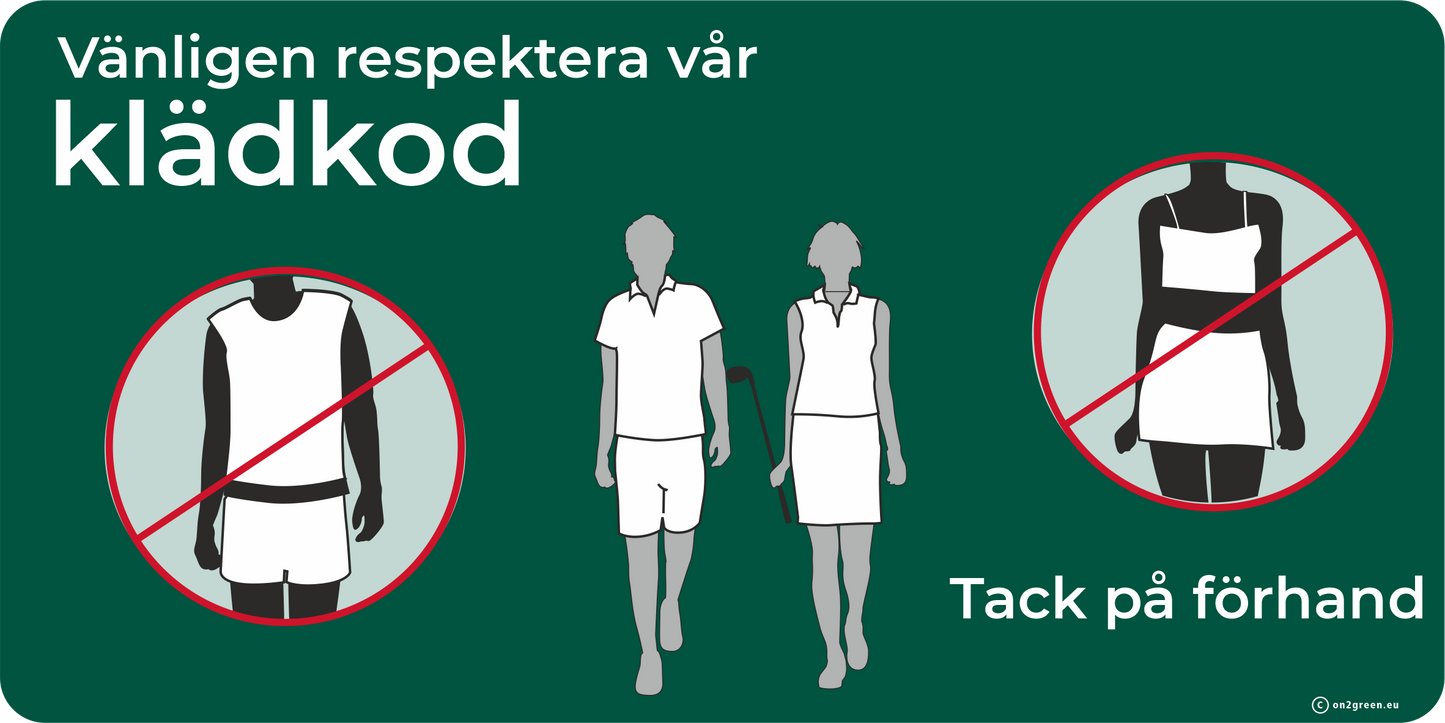 Golfskilt: Dress code