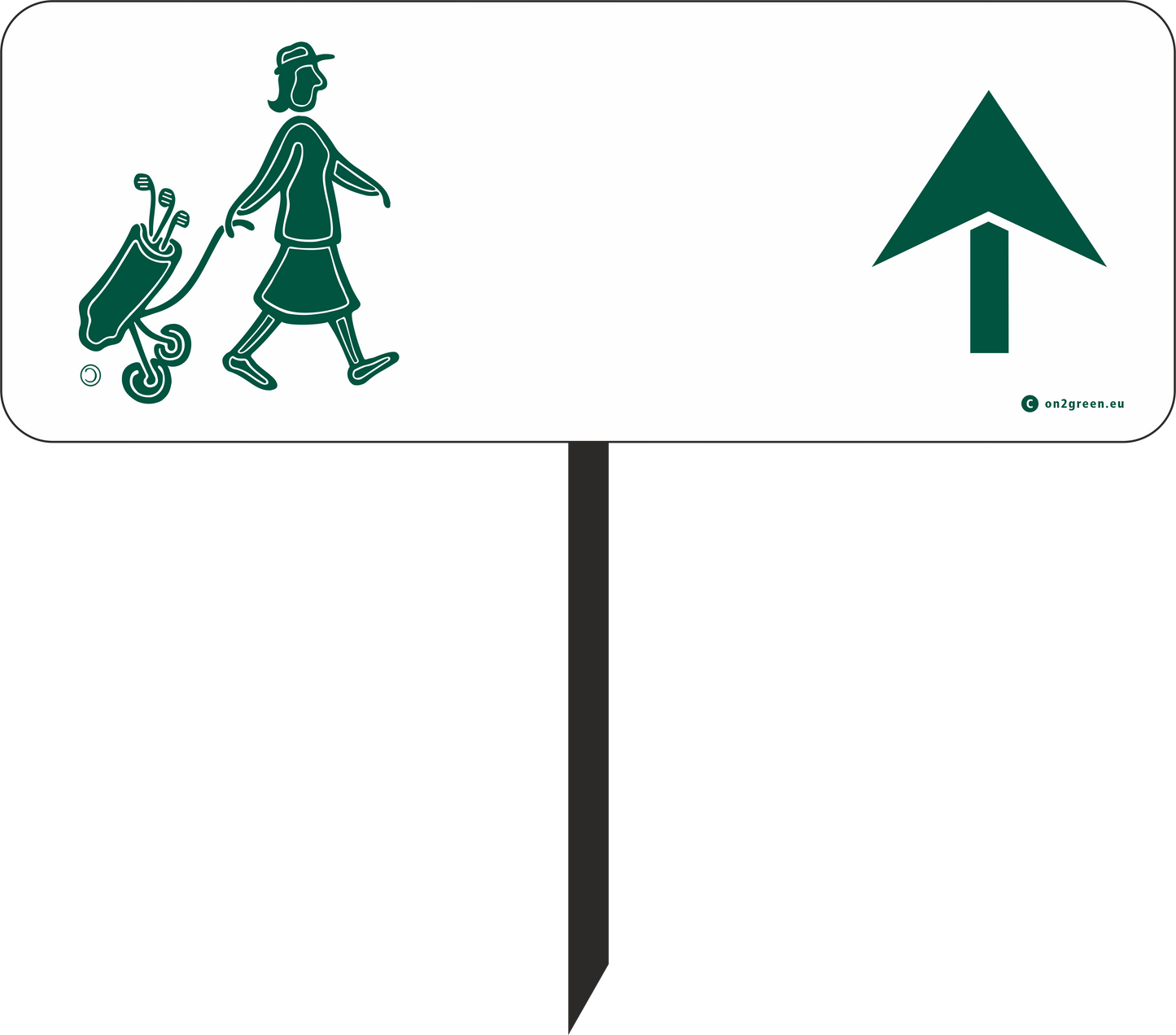 Golfskilt art 21 U, Golfdame