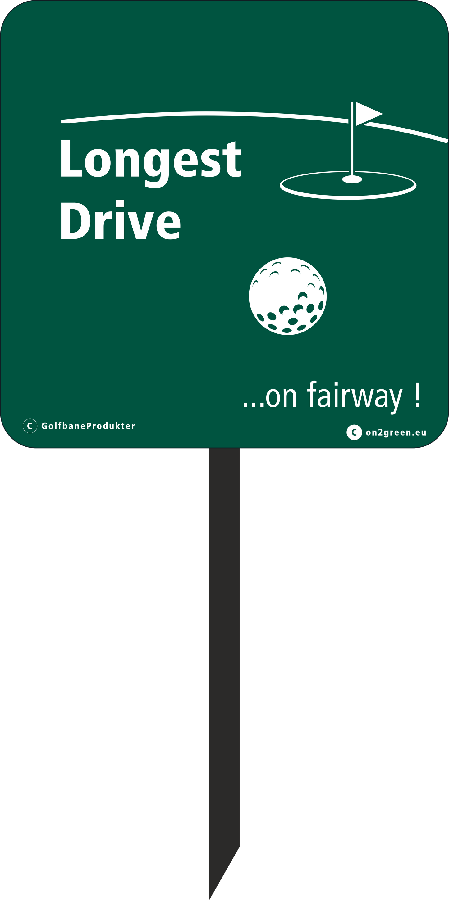 EN: Golfskilt Længste drive
