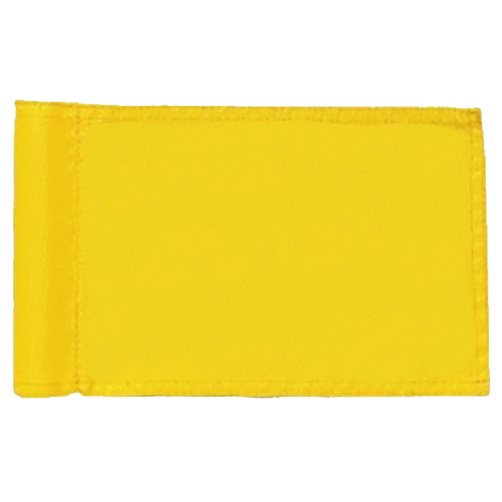 Markeringsflag gul i nylon til alm.