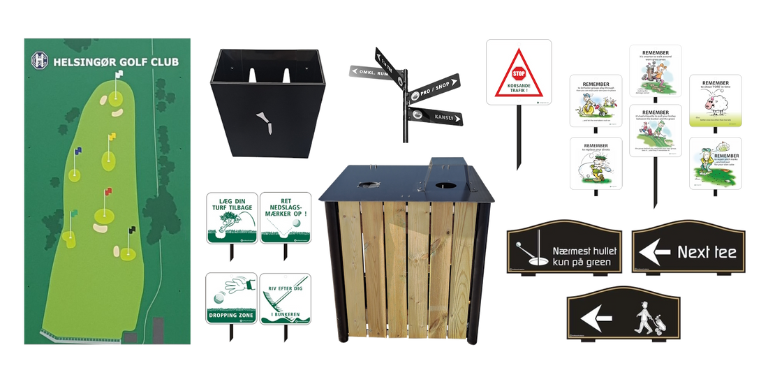 Sandwichplader til golfskilte: Egenskaber, fordele og muligheder for print og tilpasning