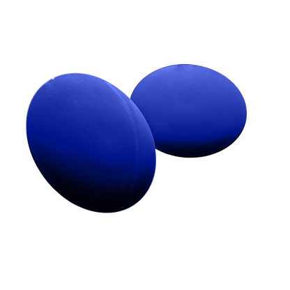 Tee marker in stainless steel, flat, blue