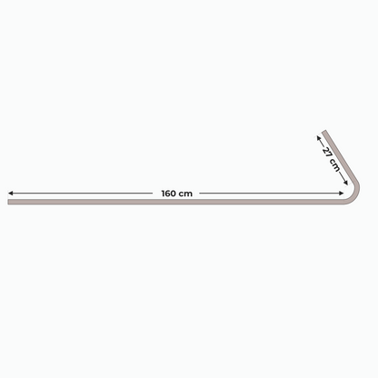 Aluminum Rake Shaft, bent