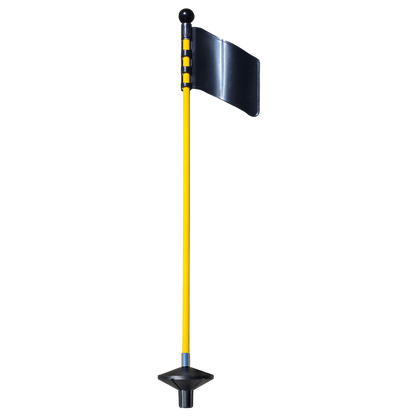 Putting Green Fiberglass Pole, yellow, 25.6" (65 cm)