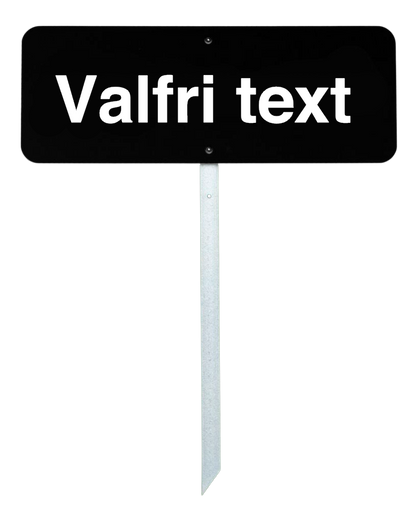 Golfskilt 40x15 cm - med egen tekst