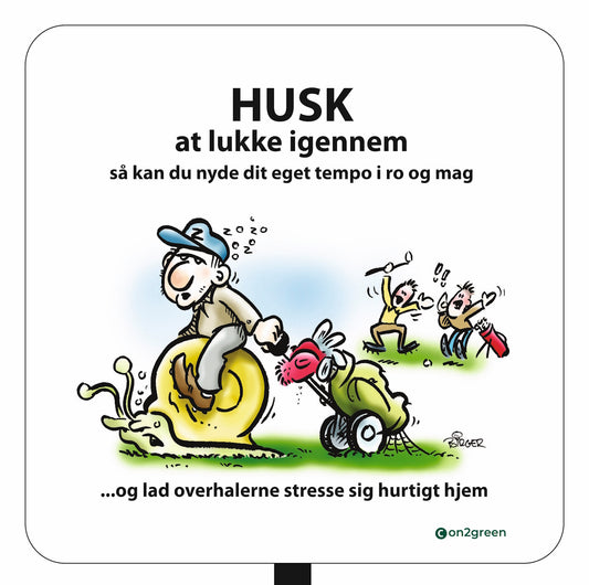 Golf sign: Remember to let faster groups play through