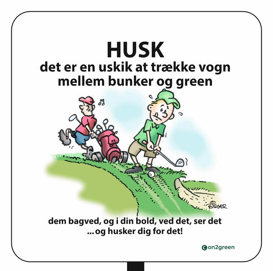 Golf sign: Remember it's bad etiquette to pull