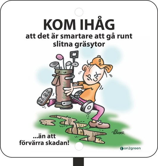 Golfskilt: Husk det er smartere