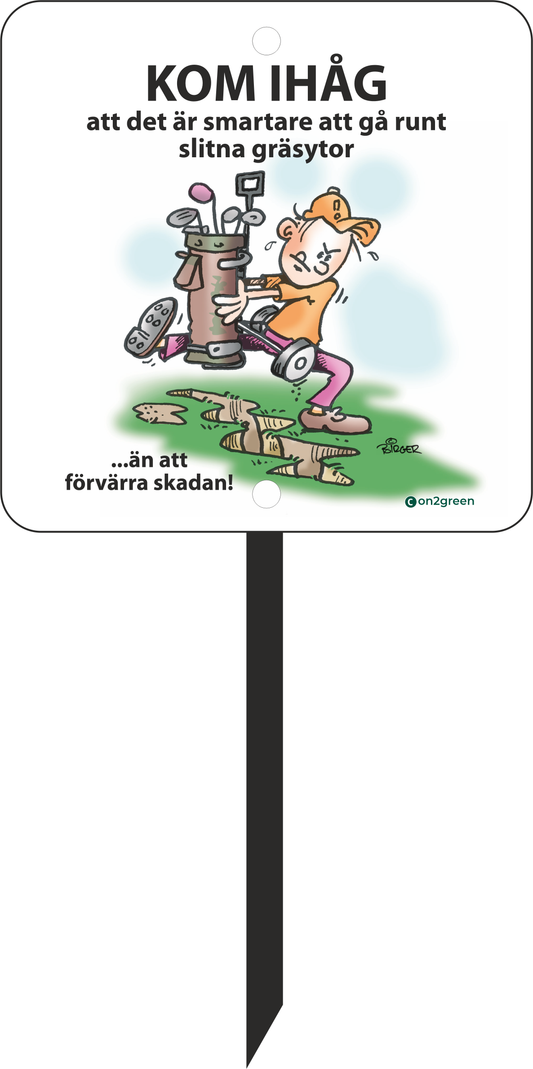 Golfskilt: Husk det er smartere