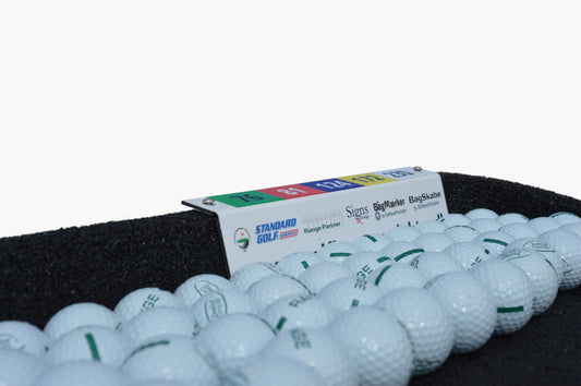 Sponsor Sign for Ball Tray with logo 30 x 9.5 cm (11.8" x 3.7")