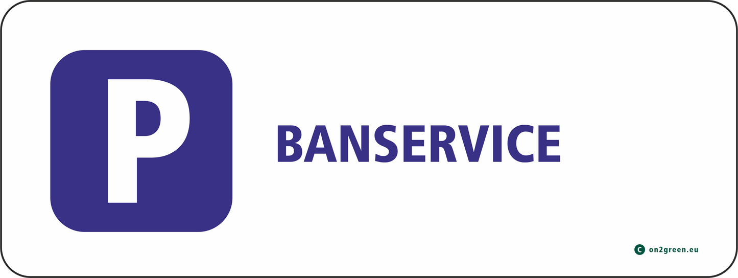 Parkeringsskilt: Baneservice