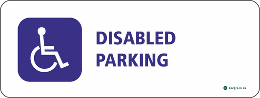 Parkeringsskilt: Handicap parkering