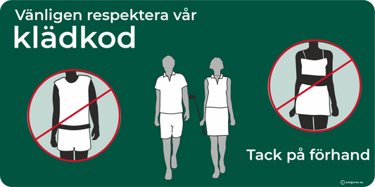 Golfskilt: Dress code