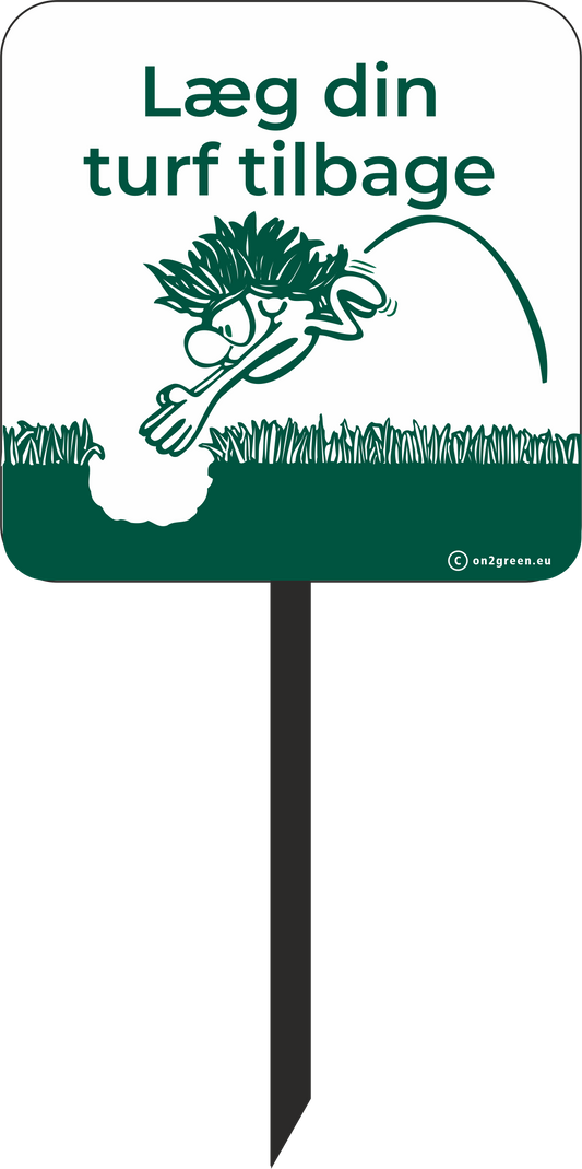 Golf sign: Please replace your divot