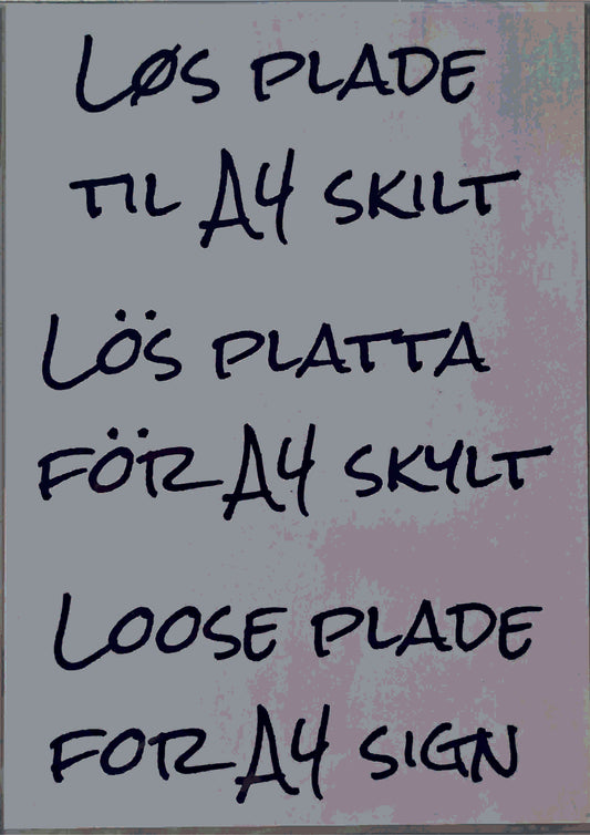 Plastiklomme til A4 infoskilt