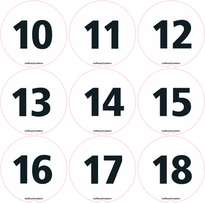 Tal til skrå Globe tee marker