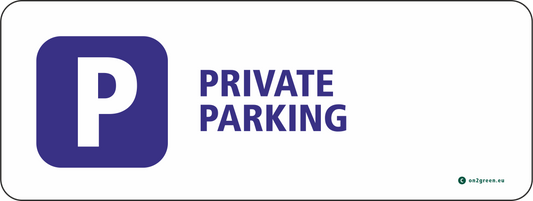 Parkeringsskilt: Privat parkering