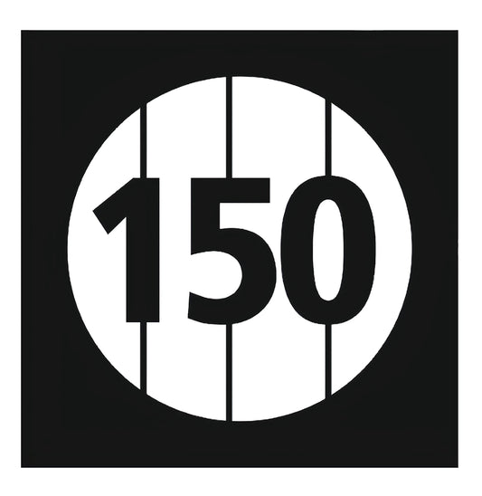 150 meter distance template for spray painting on grass