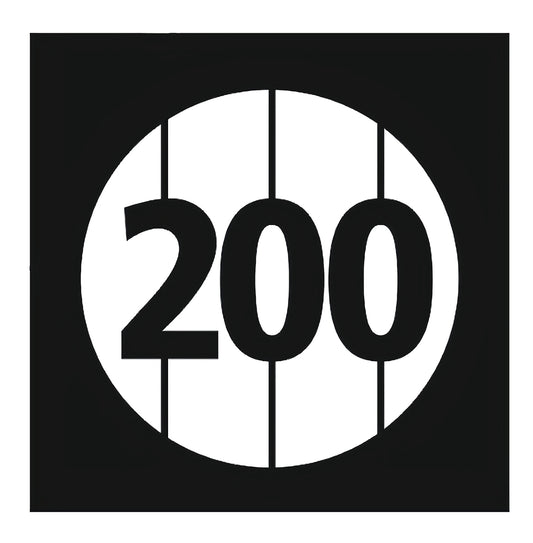 200 meter distance template for spray painting on grass