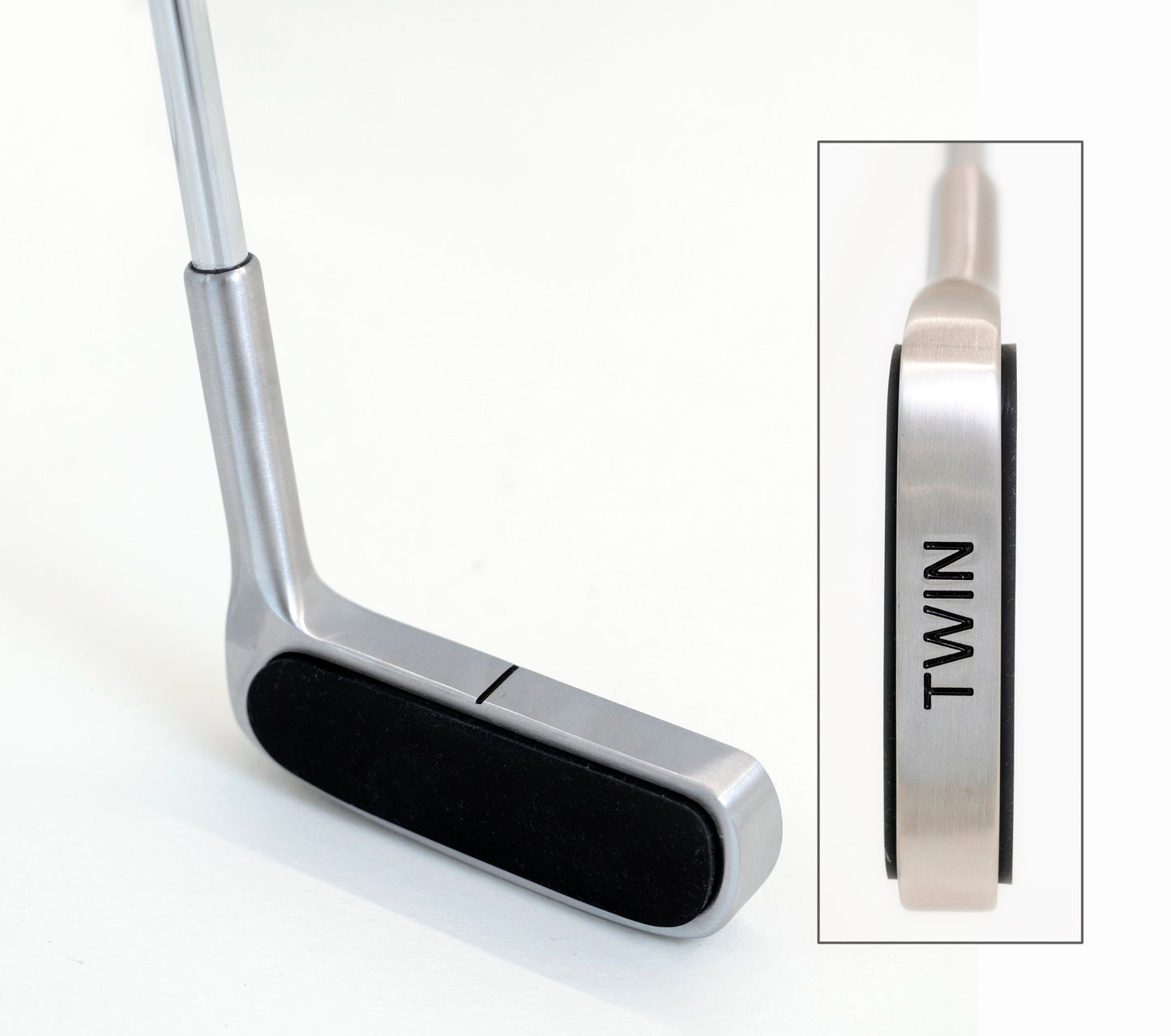 TWIN minigolfputter in steel 90 cm