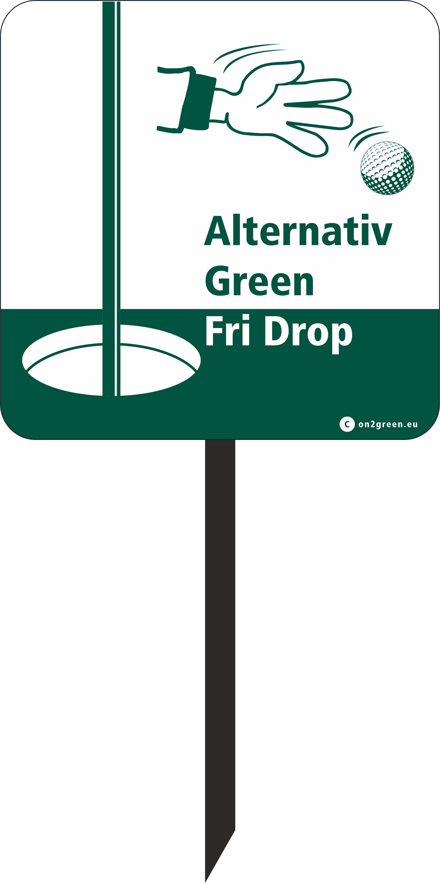 Golf sign: Alternativ green