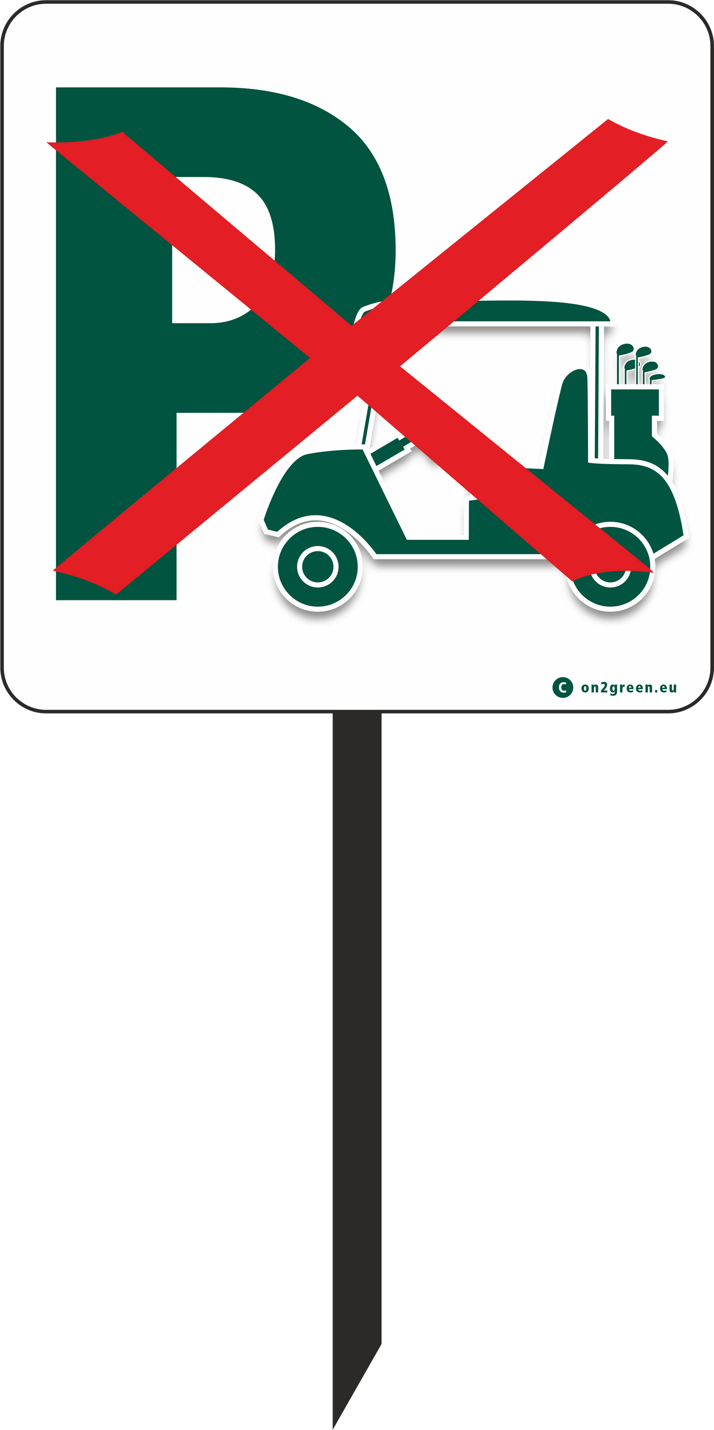 Parkingsign: No Golf Car Parking