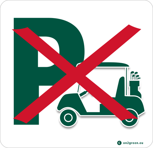 Parkeringssklit: Ingen parkering af golfbil