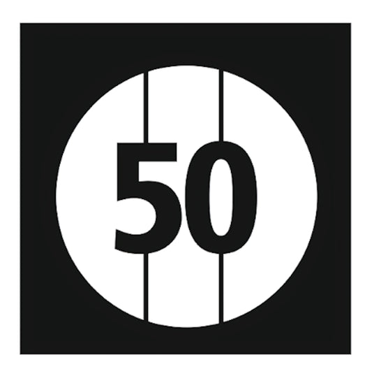 50 meter distance template for spray painting on grass