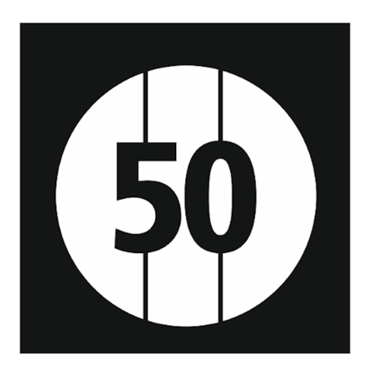 50 meter distance template for spray painting on grass
