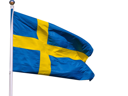 Swedish national flag 6m flagpole