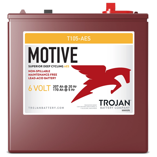 Trojan T-105 AES 6V AGM Dybcyklus‑Batteri