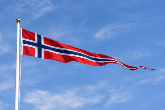 Norsk national-vimpel ran, 6 meter