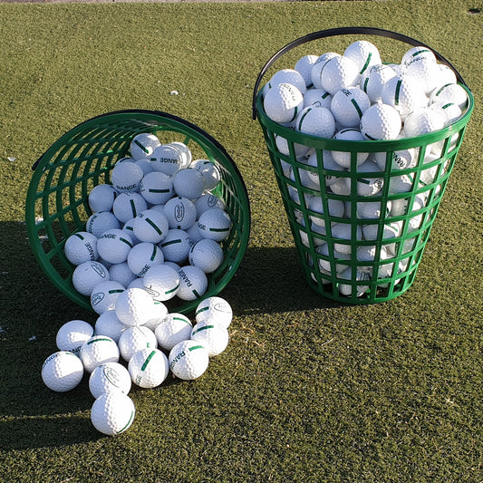 Plastic Ball Basket for 70 balls, green