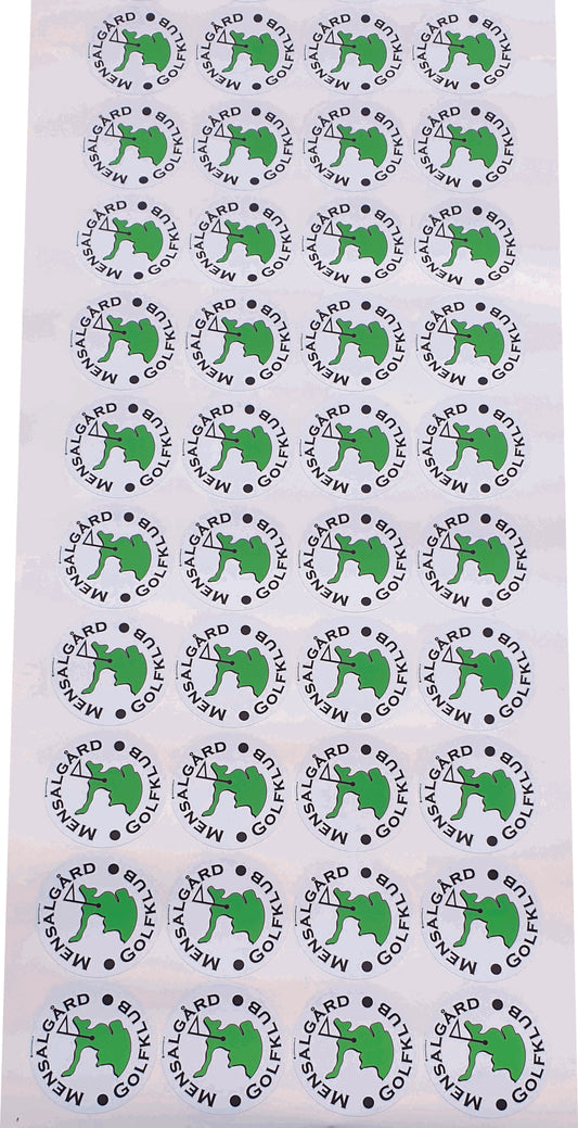 Sticker for Bag Tag med UV foil