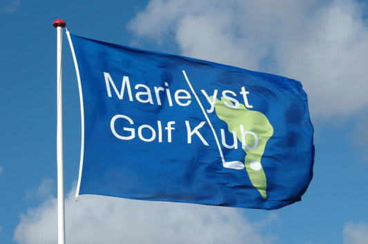 Klubflag 185x245 cm  til 9 meters flagstang.